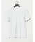 メランジ 裏ボーダー Vネック半袖Tシャツ
