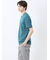 メランジ 裏ボーダー Vネック半袖Tシャツ