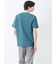 メランジ 裏ボーダー Vネック半袖Tシャツ
