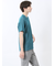 メランジ 裏ボーダー Vネック半袖Tシャツ
