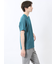 メランジ 裏ボーダー Vネック半袖Tシャツ