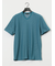 メランジ 裏ボーダー Vネック半袖Tシャツ