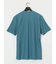 メランジ 裏ボーダー Vネック半袖Tシャツ