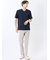 メランジ 裏ボーダー Vネック半袖Tシャツ