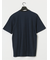 メランジ 裏ボーダー Vネック半袖Tシャツ