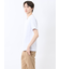 シャドーチェック Vネック半袖Tシャツ