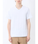 シャドーチェック Vネック半袖Tシャツ