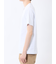 シャドーチェック Vネック半袖Tシャツ