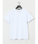 シャドーチェック Vネック半袖Tシャツ