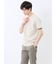 シャドーチェック Vネック半袖Tシャツ