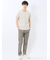 シャドーチェック Vネック半袖Tシャツ