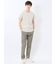 シャドーチェック Vネック半袖Tシャツ
