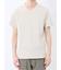シャドーチェック Vネック半袖Tシャツ