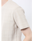 シャドーチェック Vネック半袖Tシャツ