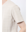 シャドーチェック Vネック半袖Tシャツ