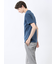 シャドーチェック Vネック半袖Tシャツ