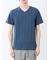シャドーチェック Vネック半袖Tシャツ