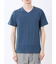 シャドーチェック Vネック半袖Tシャツ