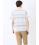 ポップコーンボーダー Vネック半袖Tシャツ