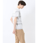 ポップコーンボーダー Vネック半袖Tシャツ