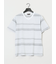ポップコーンボーダー Vネック半袖Tシャツ