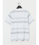 ポップコーンボーダー Vネック半袖Tシャツ