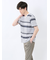 ポップコーンボーダー Vネック半袖Tシャツ