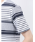 ポップコーンボーダー Vネック半袖Tシャツ