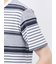 ポップコーンボーダー Vネック半袖Tシャツ