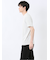 メッシュ かすれプリント クルーネック半袖Tシャツ