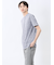 メッシュ かすれプリント クルーネック半袖Tシャツ