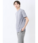 メッシュ かすれプリント クルーネック半袖Tシャツ