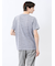 メッシュ かすれプリント クルーネック半袖Tシャツ