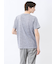 メッシュ かすれプリント クルーネック半袖Tシャツ