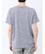 メッシュ かすれプリント クルーネック半袖Tシャツ