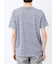 メッシュ かすれプリント クルーネック半袖Tシャツ