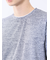 メッシュ かすれプリント クルーネック半袖Tシャツ