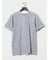 メッシュ かすれプリント クルーネック半袖Tシャツ