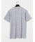 メッシュ かすれプリント クルーネック半袖Tシャツ