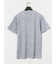 メッシュ かすれプリント クルーネック半袖Tシャツ