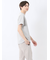 ピンタックボーダー クルーネック半袖Tシャツ
