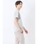 ピンタックボーダー クルーネック半袖Tシャツ