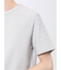 ピンタックボーダー クルーネック半袖Tシャツ