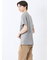 ピンタックボーダー クルーネック半袖Tシャツ