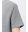 ピンタックボーダー クルーネック半袖Tシャツ