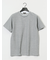 ピンタックボーダー クルーネック半袖Tシャツ