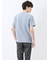 ピンタックボーダー クルーネック半袖Tシャツ