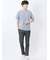 ピンタックボーダー クルーネック半袖Tシャツ