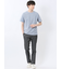 ピンタックボーダー クルーネック半袖Tシャツ