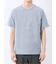 ピンタックボーダー クルーネック半袖Tシャツ